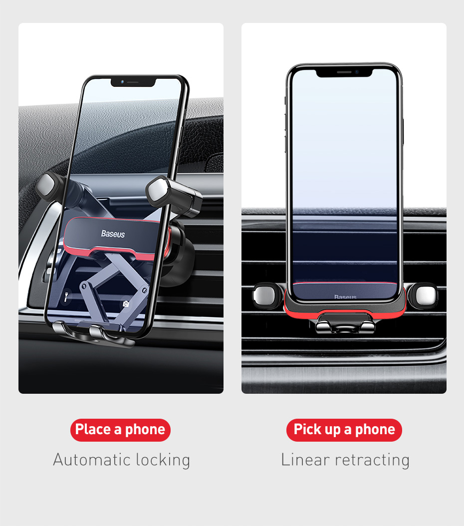 Baseus Lateral Gravity Car Mount holder Mobile City