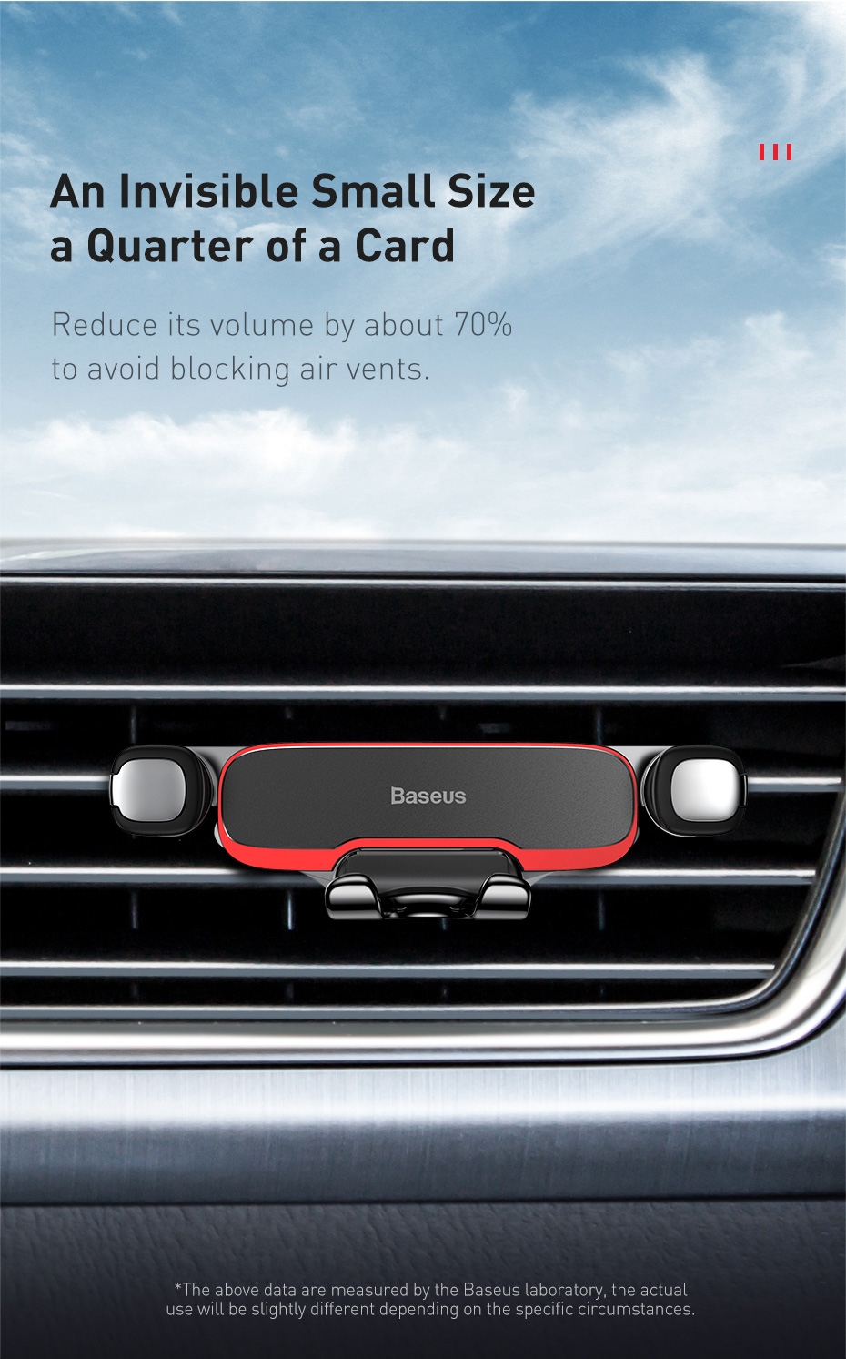 Baseus Lateral Gravity Car Mount holder Mobile City