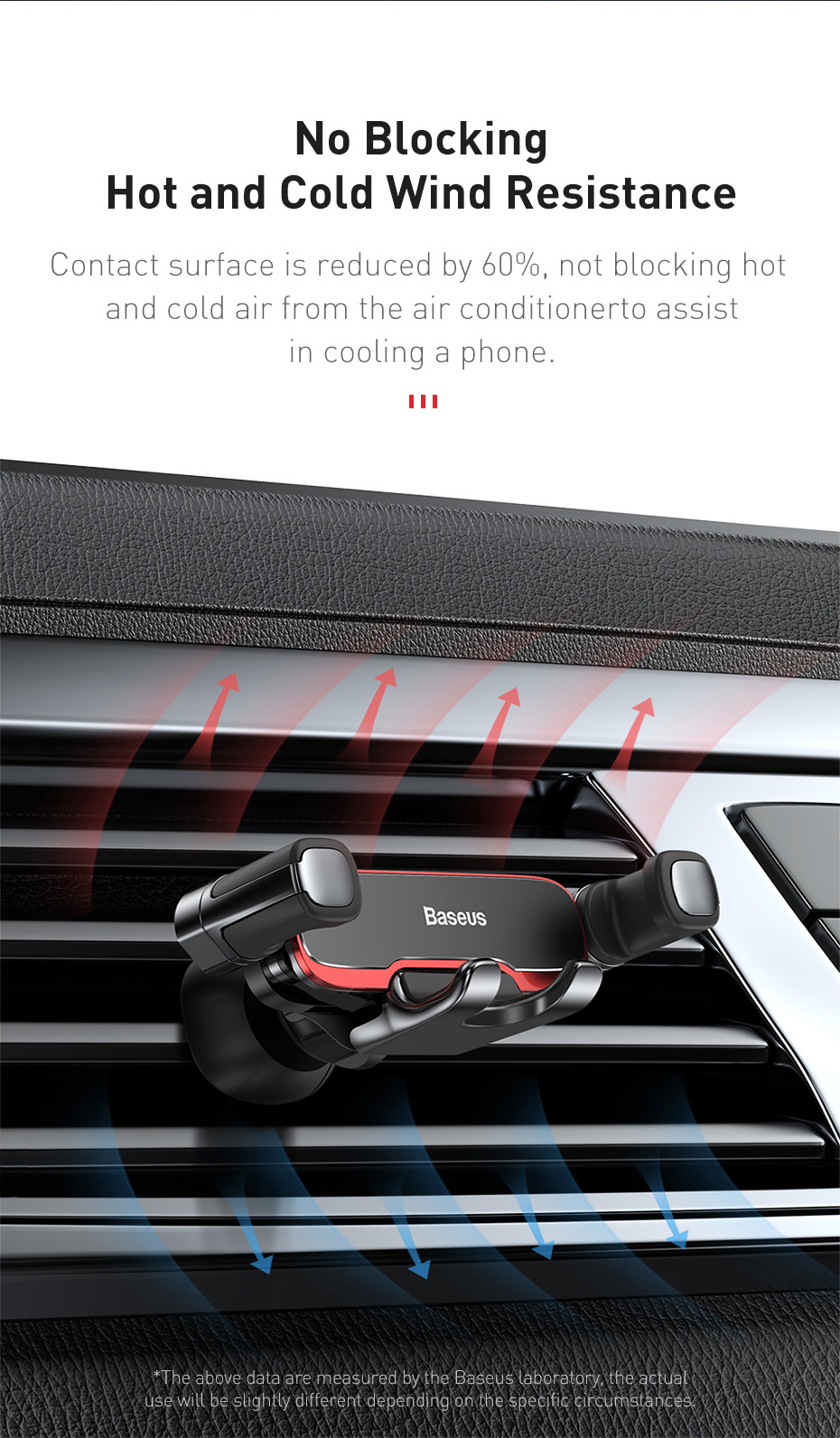 Baseus Lateral Gravity Car Mount holder Mobile City