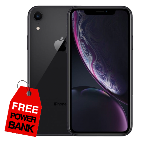iPhone XR 64GB Black Excellent Grade 100% Battery Free Power Bank