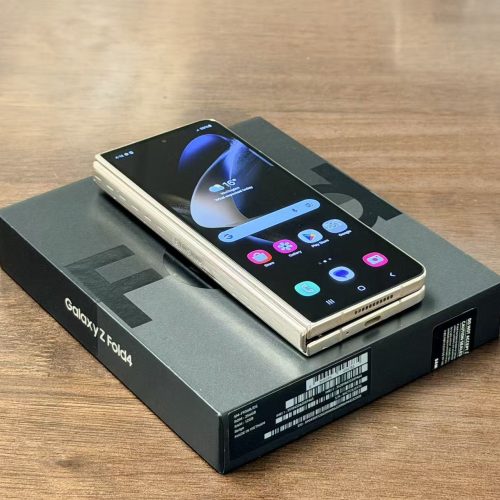 NZ Version Samsung Galaxy Z Fold4 5G 256GB Beige Dual Sim Like New with Apple Box - Image 3