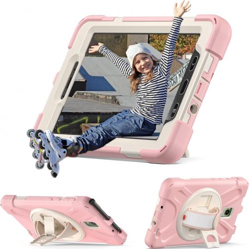 Samsung Galaxy Tab Active 3 Case Heavy Duty Shockproof Case Light Pink - Image 5