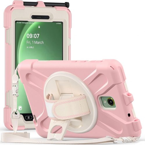 Samsung Galaxy Tab Active 3 Case Heavy Duty Shockproof Case Light Pink