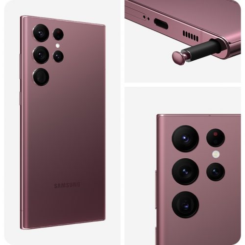 NZ Version Samsung Galaxy S22 Ultra 5G 256GB Burgundy Dual Sim Excellent Grade Special Deal - Image 4