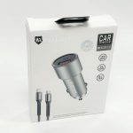 Maxguard Dual USB Car Charger with Type-C to Lightning Cable