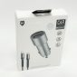Maxguard Dual USB Car Charger with Type-C to Lightning Cable
