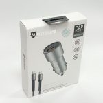 Maxguard Dual USB Car Charger with Type-C to Type-C Cable – 20W PD + 18W QC 3.0 - MC036/CC