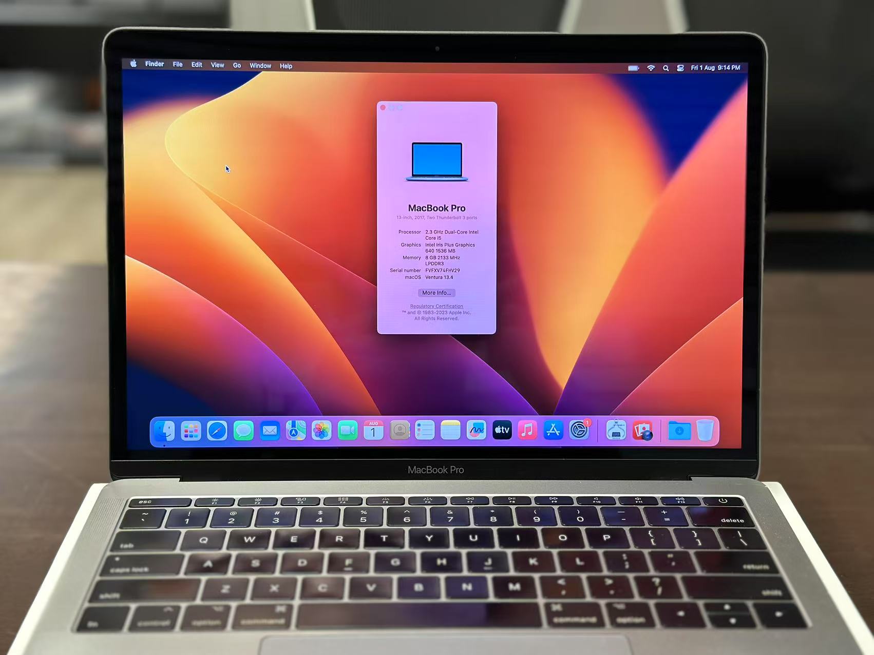 Macbook Pro 13 inch 2017 256GB 8GB RAM Space Grey Excellent Grade