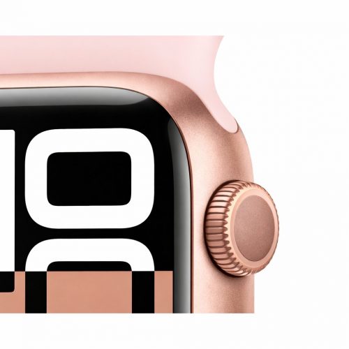 Apple Watch Series 10 (GPS) 46mm Rose Gold Aluminium Case & Pink Sport Band Like New - Image 4