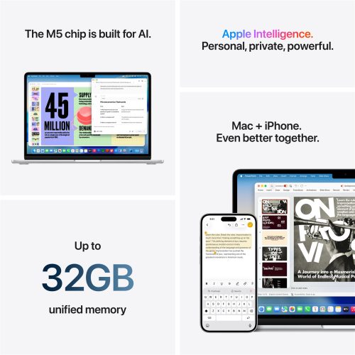 Brand New MacBook Air 13 inch 2026 with M5 Chip 16GB RAM 1TB SSD Sky Blue - Image 5