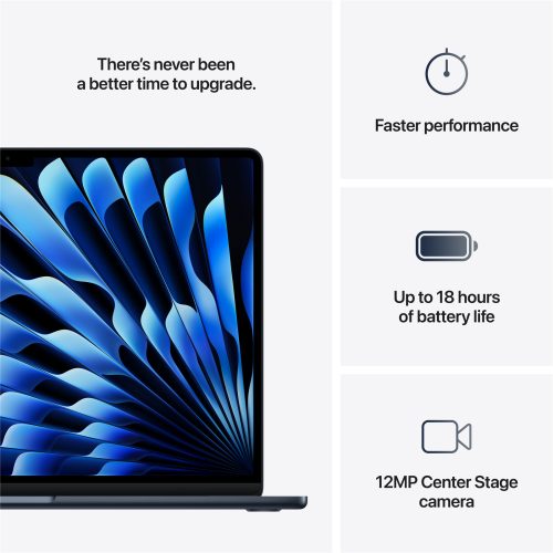 MacBook Air 15 inch with M4 Chip 16GB RAM 256GB SSD Midnight Excellent Grade with Apple Box 100% Battery - Image 5