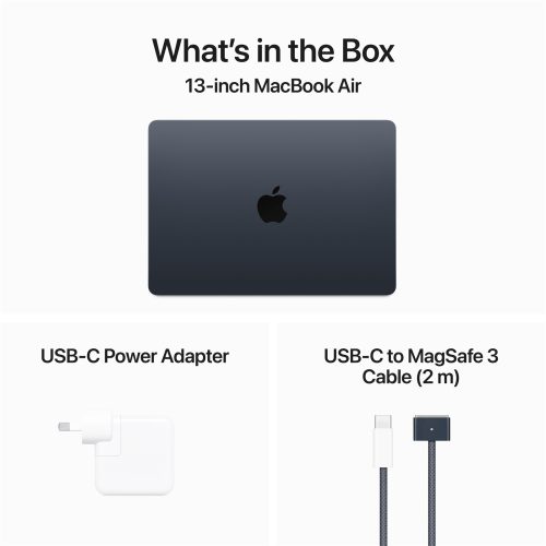 MacBook Air 13 inch 2024 with M3 Chip 16GB RAM 256GB SSD Midnight Excellent Grade Special Deal - Image 2