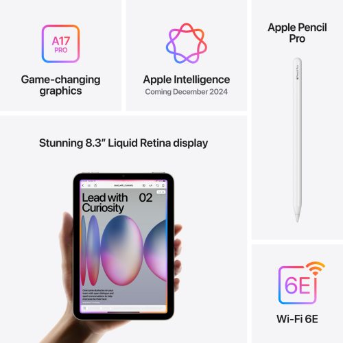 iPad Mini 7th Gen A17 Pro Wi-Fi 128GB Purple A2993 Like New with Free Apple Flip Case 100% Battery Special Deal - Image 13