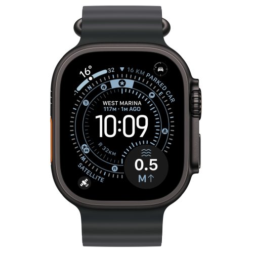 Apple Watch Ultra 3 (GPS + Cellular) 49mm Black Titanium Case with Black Ocean Band Excellent Grade Special Deal - Image 5