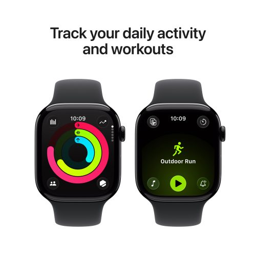Apple Watch Series 11 GPS 46mm Jet Black Aluminium Case with Black Sport Band Excellent Grade with Apple Box - Image 10