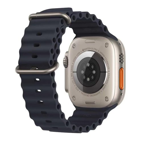 Apple Watch Ultra (GPS + Cellular) 49mm Natural Titanium Case with Black Ocean Band Excellent Grade Special Deal - Image 4