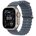 Apple Watch Ultra 3 (GPS + Cellular) 49mm Natural Titanium Case with Anchor Blue Ocean Band