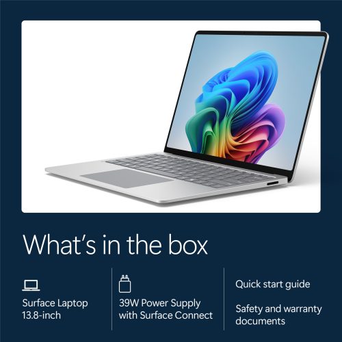 Brand New Microsoft Surface Laptop (8th Edition) Touch Screen 13.8 inch - Snapdragon X2 Elite (12 Core)- 16GB RAM - 512GB - Platinum - Image 3